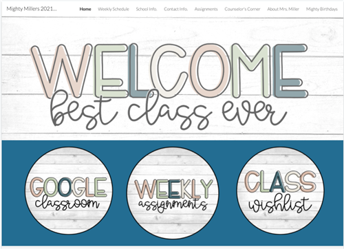 Class Website